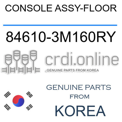 CONSOLE ASSY-FLOOR [ORIGINAL] 84610-3M160RY 846103M160RY 84610 3M160RY