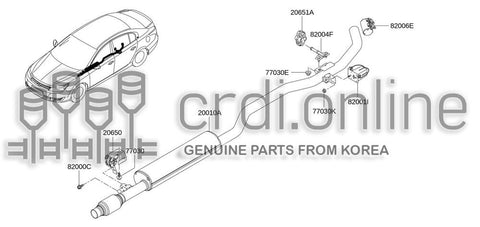 DAMPER-ACOUSTIC EXHAUST LINE 20663-5402R 206635402R 20663 5402R