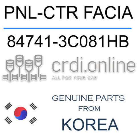 PNL-CTR FACIA [ORIGINAL] 84741-3C081HB 847413C081HB 84741 3C081HB