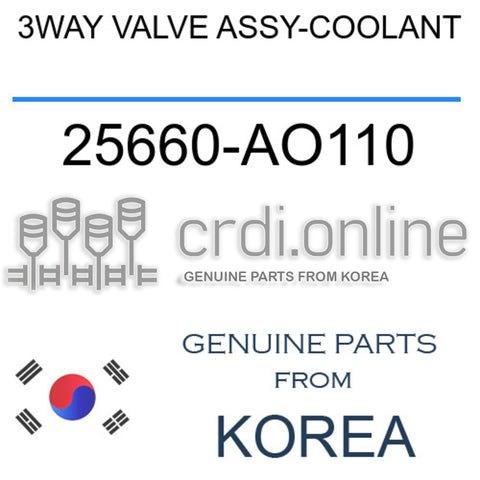 3WAY VALVE ASSY-COOLANT [ORIGINAL] 25660-AO110 25660AO110 25660 AO110
