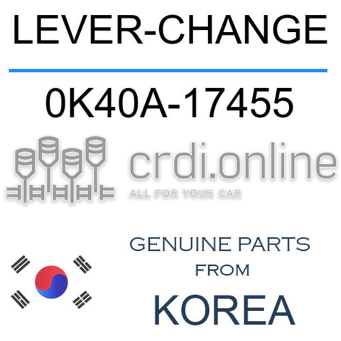 LEVER-CHANGE [ORIGINAL] 0K40A-17455 0K40A17455 0K40A 17455