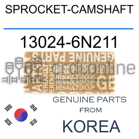 SPROCKET-CAMSHAFT [ORIGINAL] 13024-6N211 130246N211 13024 6N211