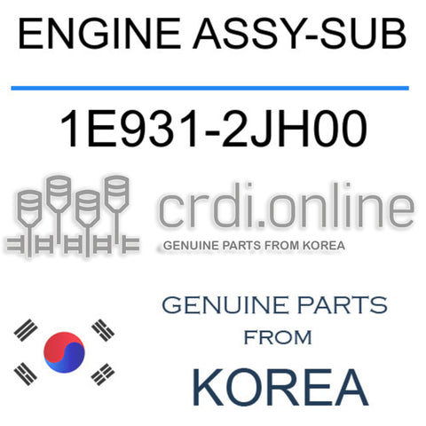 ENGINE ASSY-SUB [ORIGINAL] 1E931-2JH00 1E9312JH00 1E931 2JH00