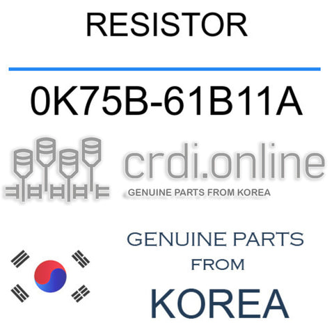 RESISTOR 0K75B-61B11A 0K75B61B11A 0K75B 61B11A