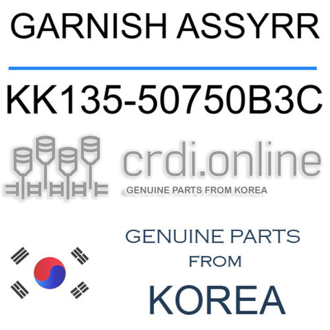 GARNISH ASSYRR [ORIGINAL] KK135-50750B3C KK13550750B3C KK135 50750B3C
