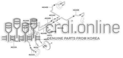 HOSE ASSY-BRAKE 46210-7118R 462107118R 46210 7118R