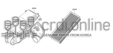 ELEMENT ASSY 16546-5463R 165465463R 16546 5463R