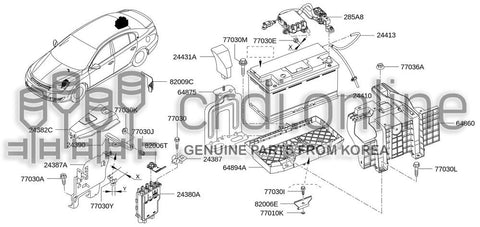 TRAY-BATTERY 64894-0004R 648940004R 64894 0004R