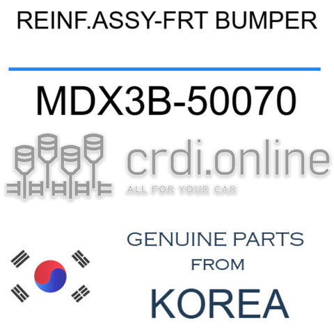 REINF.ASSY-FRT BUMPER [ORIGINAL] MDX3B-50070 MDX3B50070 MDX3B 50070