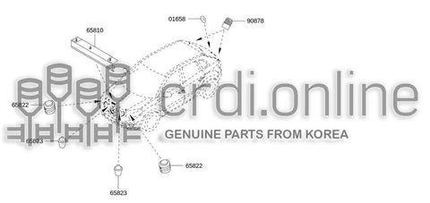 BUMPER-DOORRUBBER [ORIGINAL] 90878-JY00A 90878JY00A 90878 JY00A