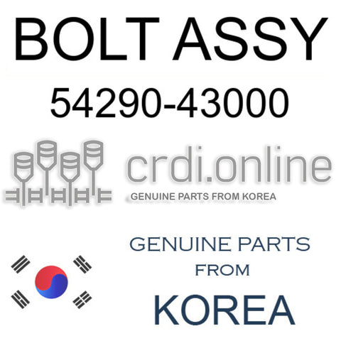 BOLT ASSY [ORIGINAL] 54290-43000 5429043000 54290 43000
