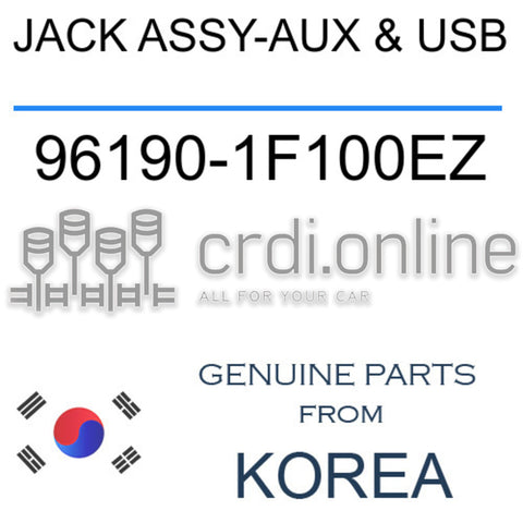 JACK ASSY-AUX & USB [ORIGINAL] 96190-1F100EZ 961901F100EZ 96190 1F100EZ
