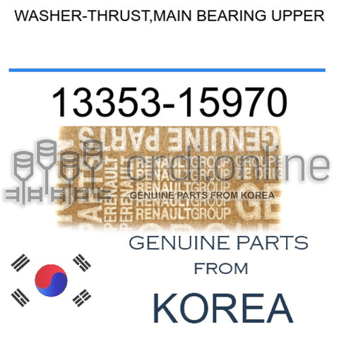 WASHER-THRUST,MAIN BEARING UPPER [ORIGINAL] 13353-15970 1335315970 13353 15970