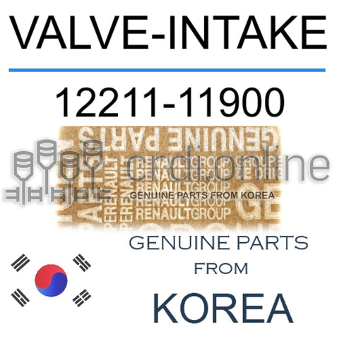 VALVE-INTAKE [ORIGINAL] 12211-11900 1221111900 12211 11900