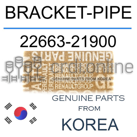 BRACKET-PIPE [ORIGINAL] 22663-21900 2266321900 22663 21900