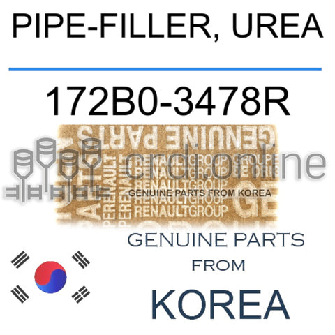 PIPE-FILLER, UREA [ORIGINAL] 172B0-3478R 172B03478R 172B0 3478R