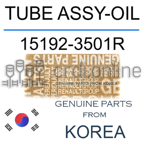 TUBE ASSY-OIL [ORIGINAL] 15192-3501R 151923501R 15192 3501R