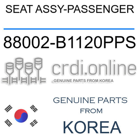 SEAT ASSY-PASSENGER [ORIGINAL] 88002-B1120PPS 88002B1120PPS 88002 B1120PPS