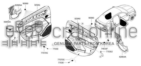 FINISHER ASSY-REAR DOORRH 82900-0894R 829000894R 82900 0894R