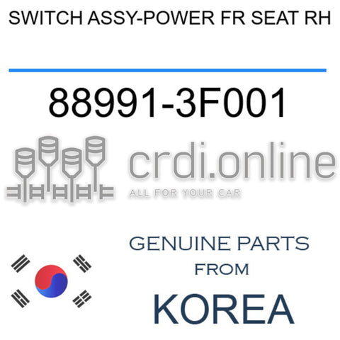 SWITCH ASSY-POWER FR SEAT RH 88991-3F001 889913F001 88991 3F001