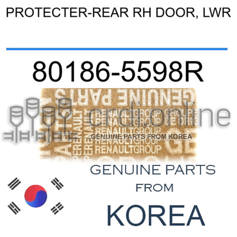 PROTECTER-REAR RH DOOR, LWR [ORIGINAL] 80186-5598R 801865598R 80186 5598R