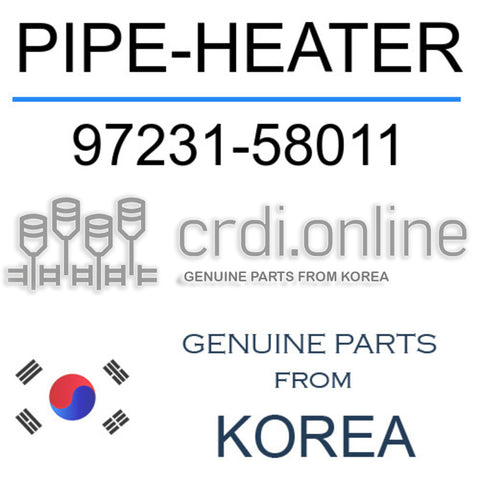 PIPE-HEATER [ORIGINAL] 97231-58011 9723158011 97231 58011