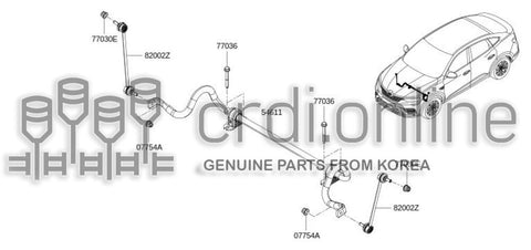 STABILIZER-FRONT 54611-4724R 546114724R 54611 4724R