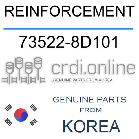 REINFORCEMENT [ORIGINAL] 73522-8D101 735228D101 73522 8D101