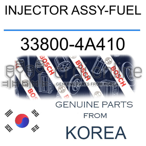[BOSCH] INJECTOR ASSY-FUEL 33800-4A410 338004A410 33800 4A410