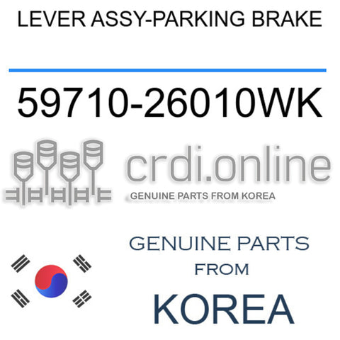 LEVER ASSY-PARKING BRAKE [ORIGINAL] 59710-26010WK 5971026010WK 59710 26010WK