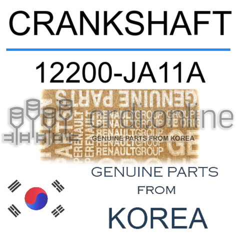 CRANKSHAFT [ORIGINAL] 12200-JA11A 12200JA11A 12200 JA11A