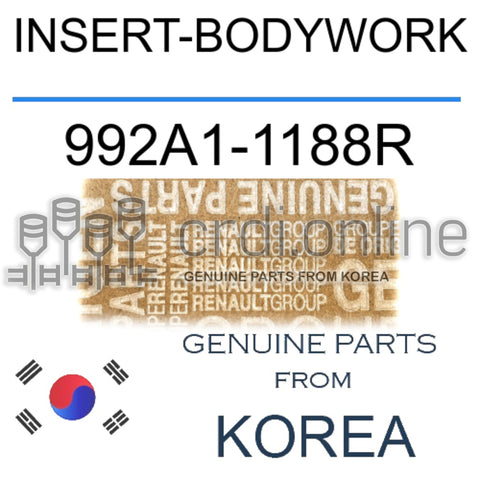 INSERT-BODYWORK [ORIGINAL] 992A1-1188R 992A11188R 992A1 1188R