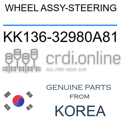 WHEEL ASSY-STEERING KK136-32980A81 KK13632980A81 KK136 32980A81