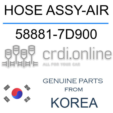 HOSE ASSY-AIR [ORIGINAL] 58881-7D900 588817D900 58881 7D900
