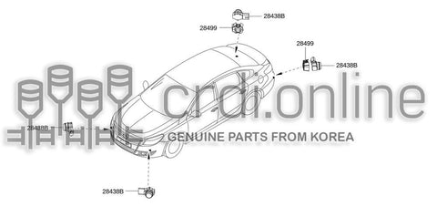 CAP-BLIND SPOT SURVEILLANCE RR SEN [ORIGINAL] 28499-4885R 284994885R 28499 4885R