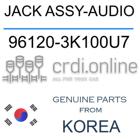 JACK ASSY-AUDIO [ORIGINAL] 96120-3K100U7 961203K100U7 96120 3K100U7
