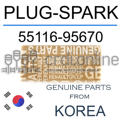PLUG-SPARK [ORIGINAL] 55116-95670 5511695670 55116 95670