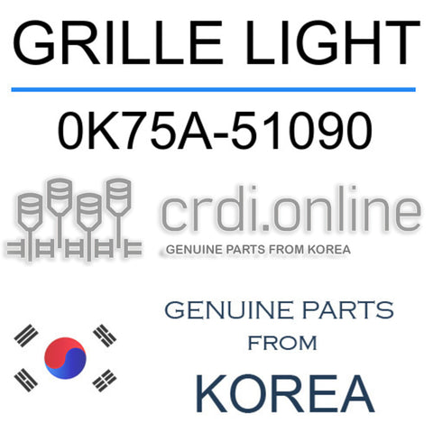 GRILLE LIGHT [ORIGINAL] 0K75A-51090 0K75A51090 0K75A 51090