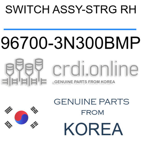 SWITCH ASSY-STRG RH [ORIGINAL] 96700-3N300BMP 967003N300BMP 96700 3N300BMP