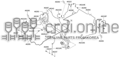 GASKET-BRAKE HOSE [ORIGINAL] 46237-A4600 46237A4600 46237 A4600