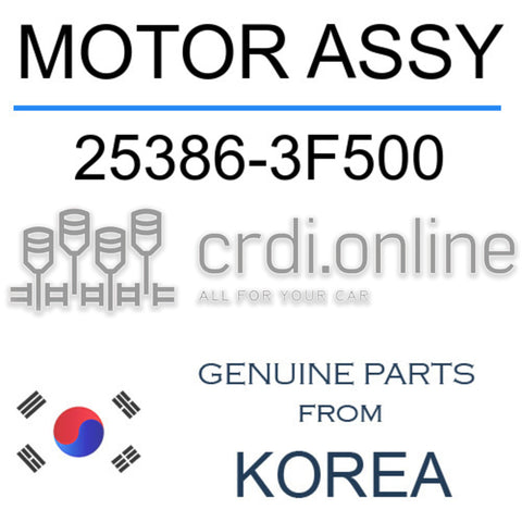 MOTOR ASSY [ORIGINAL] 25386-3F500 253863F500 25386 3F500