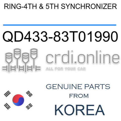 RING-4TH & 5TH SYNCHRONIZER [ORIGINAL] QD433-83T01990 QD43383T01990 QD433 83T01990