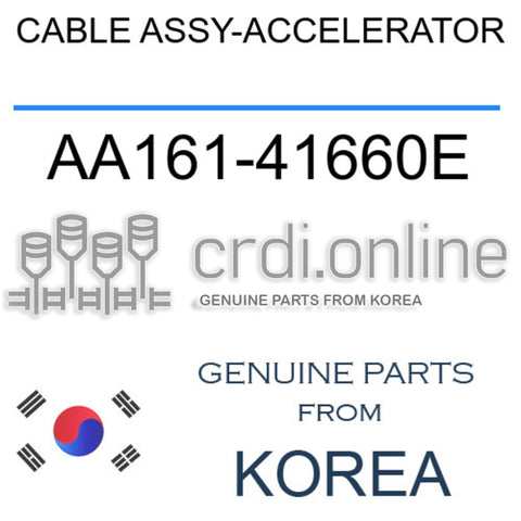 CABLE ASSY-ACCELERATOR [ORIGINAL] AA161-41660E AA16141660E AA161 41660E