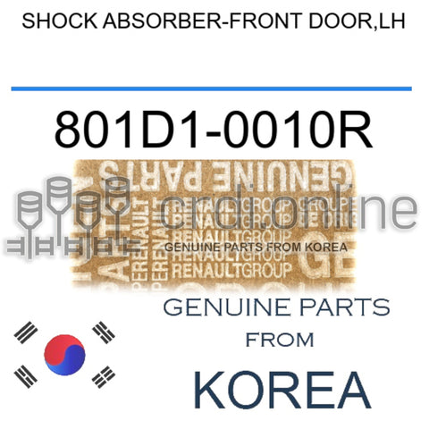 SHOCK ABSORBER-FRONT DOOR,LH [ORIGINAL] 801D1-0010R 801D10010R 801D1 0010R