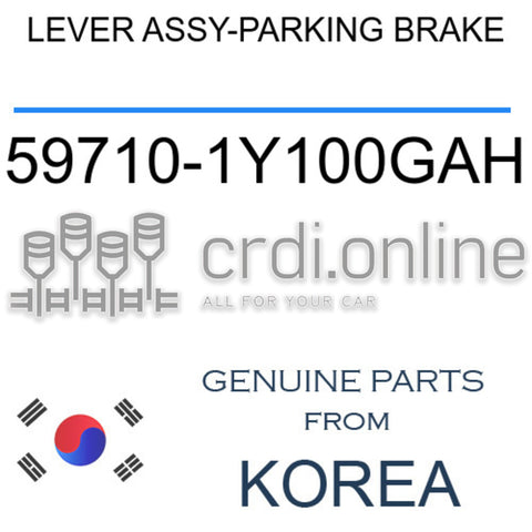 LEVER ASSY-PARKING BRAKE [ORIGINAL] 59710-1Y100GAH 597101Y100GAH 59710 1Y100GAH