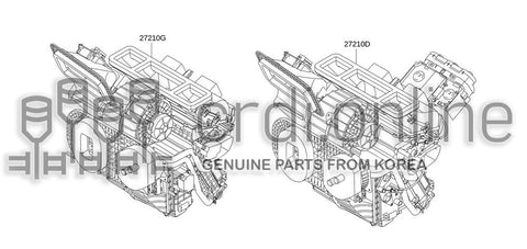 BLOWER ASSY-AIR CONDITIONERFRONT AUTO 27210-5194R 272105194R 27210 5194R