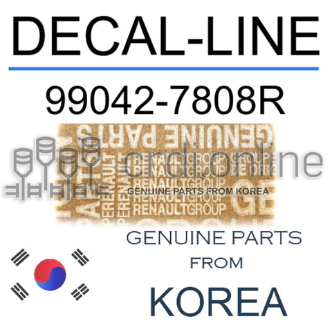 DECAL-LINE [ORIGINAL] 99042-7808R 990427808R 99042 7808R