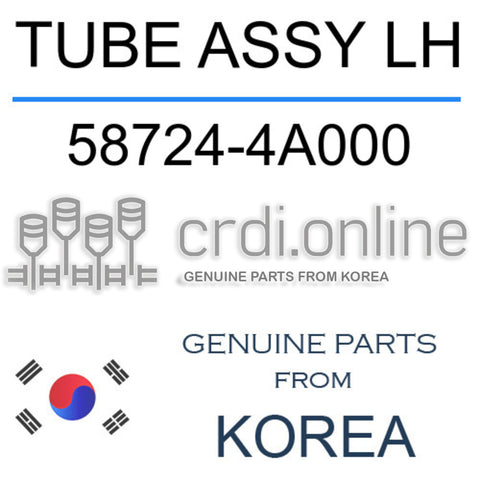 TUBE ASSY LH [ORIGINAL] 58724-4A000 587244A000 58724 4A000