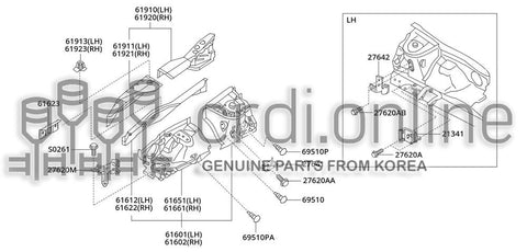 BRACKET-MOUNTINGA 27620-31000 2762031000 27620 31000
