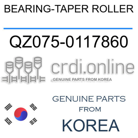 BEARING-TAPER ROLLER [ORIGINAL] QZ075-0117860 QZ0750117860 QZ075 0117860